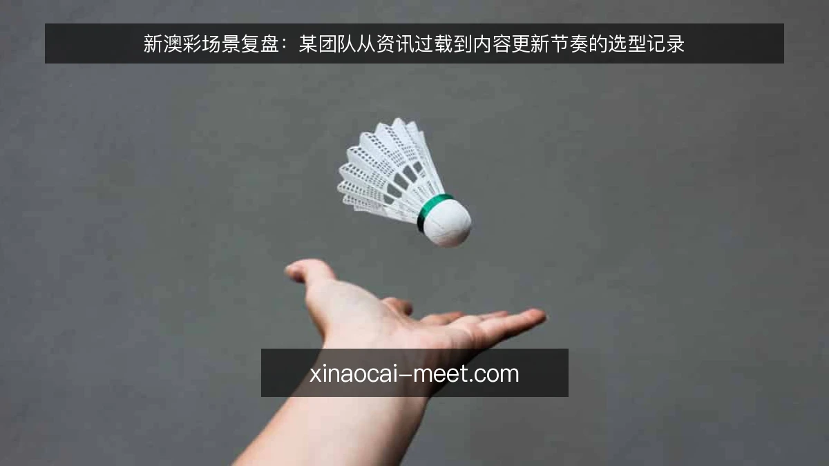 新澳彩场景复盘:某团队从资讯过载到内容更新节奏的选型记录