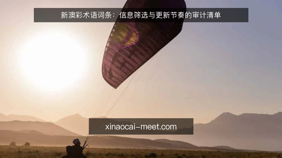 新澳彩术语词条:信息筛选与更新节奏的审计清单