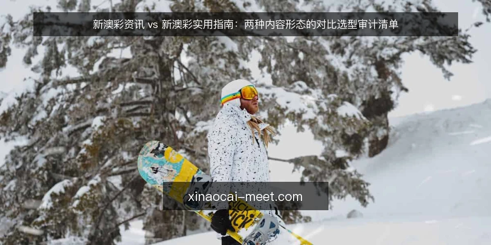 新澳彩资讯 vs 新澳彩实用指南:两种内容形态的对比选型审计清单 — 为什么现在要做一次内容形态审计 配图